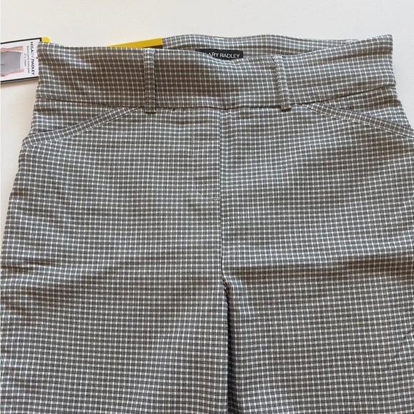NWT Women's Hilary Radley Pant Small Black White Striped Flat Front Size Small - Picture 4 of 8